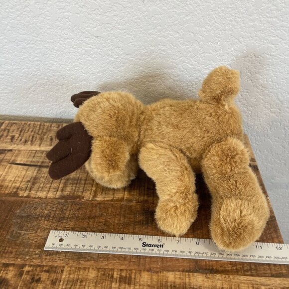 Plush Moose 12” Reindeer Seated Soft Cuddly Stuffed Animal Toy Brown - Picture 6 of 7
